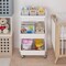 3-Tier Rolling Utility Cart with Drawer,Multifunctional Storage Organizer with Plastic Shelf & Metal Wheels,Storage Cart for Kitchen,Bathroom,Living Room,Office,White